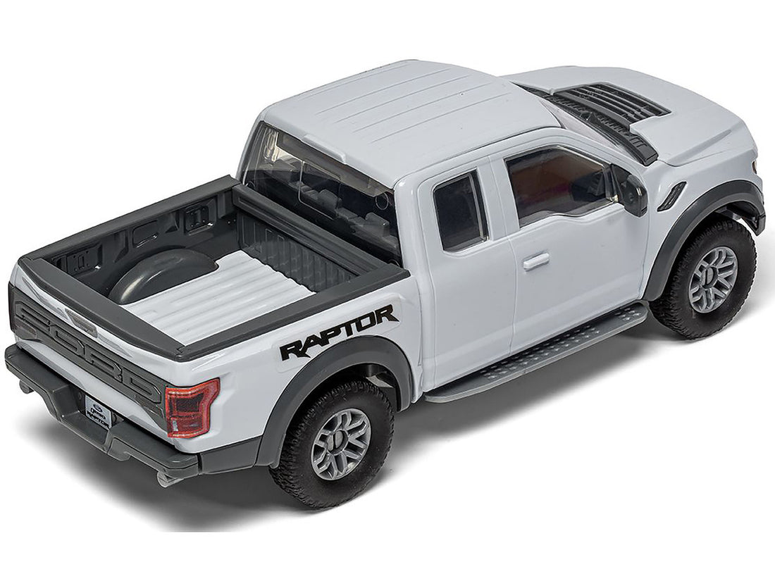 Skill 1 Model Kit Ford F-150 Raptor Pickup Truck Gray Snap Together Snap Together Painted Plastic Model Car Kit by Airfix Quickbuild-4