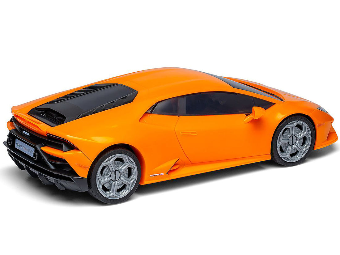 Skill 1 Model Kit Lamborghini Huracan EVO Orange Snap Together Snap Together Painted Plastic Model Car Kit by Airfix Quickbuild-2