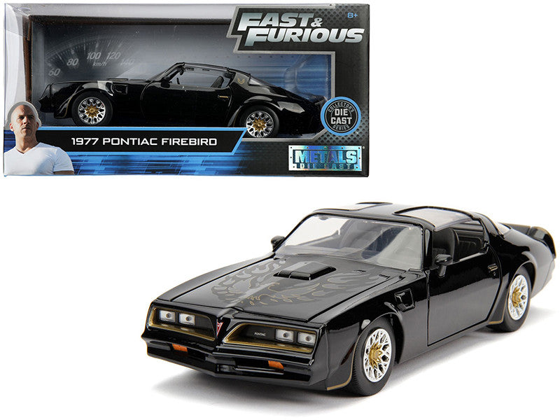 Tego’s 1977 Pontiac Firebird Black "Fast & Furious" Movie 1/24 Diecast Model Car by Jada-0