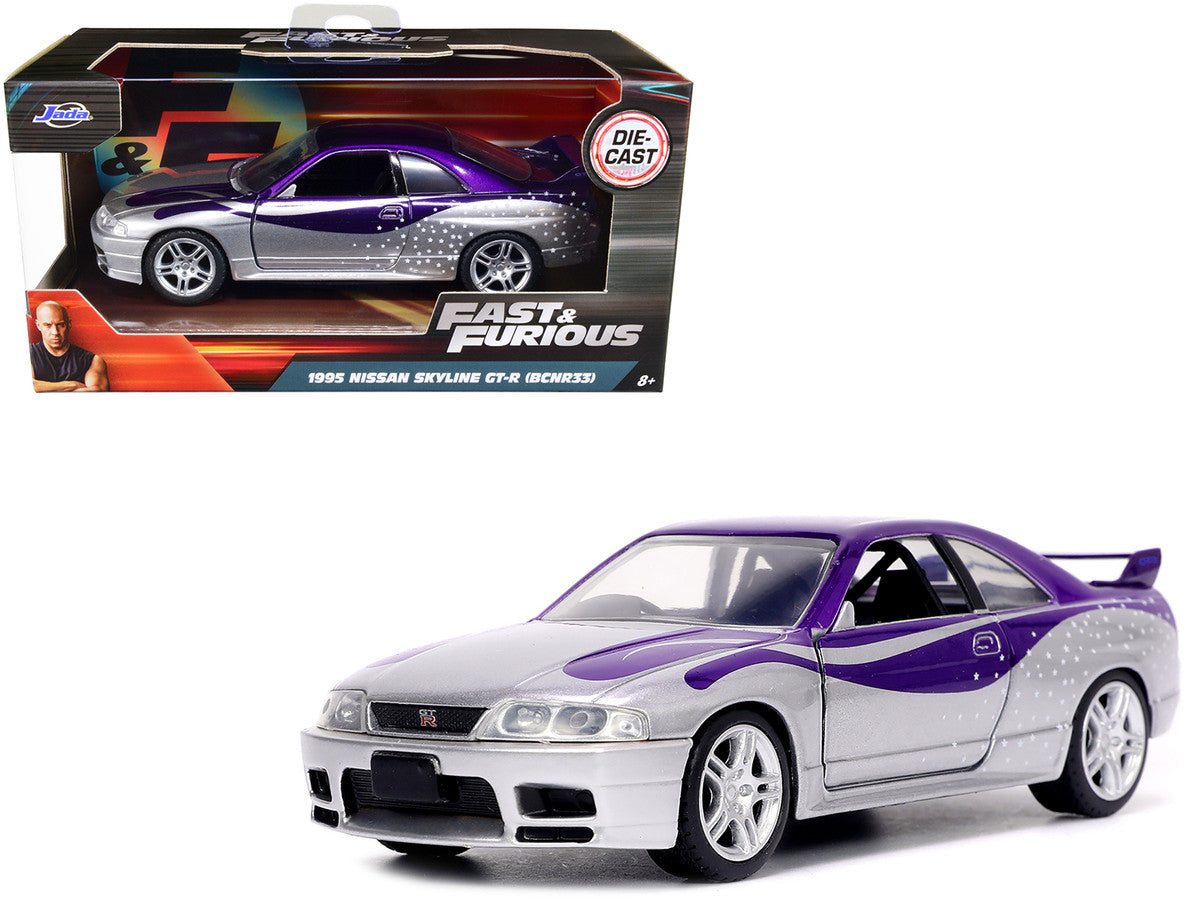Nissan 1995 Skyline GT-R (BCNR33) Purple and Silver Metallic 