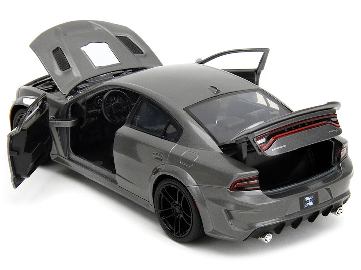 Dodge Charger 2021 SRT Hellcat Gray Metallic "Fast X" (2023) Movie "Fast & Furious" Series 1/24 Diecast Model Car by Jada 2