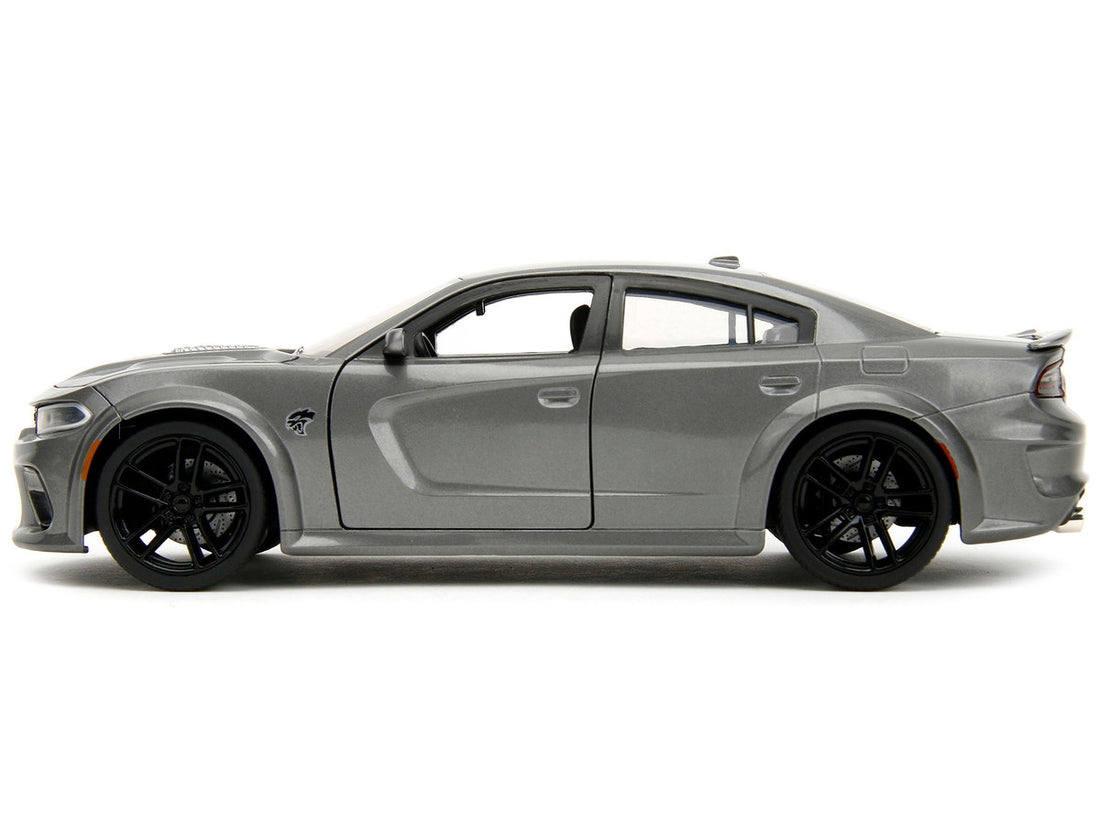 Dodge Charger 2021 SRT Hellcat Gray Metallic "Fast X" (2023) Movie "Fast & Furious" Series 1/24 Diecast Model Car by Jada 4