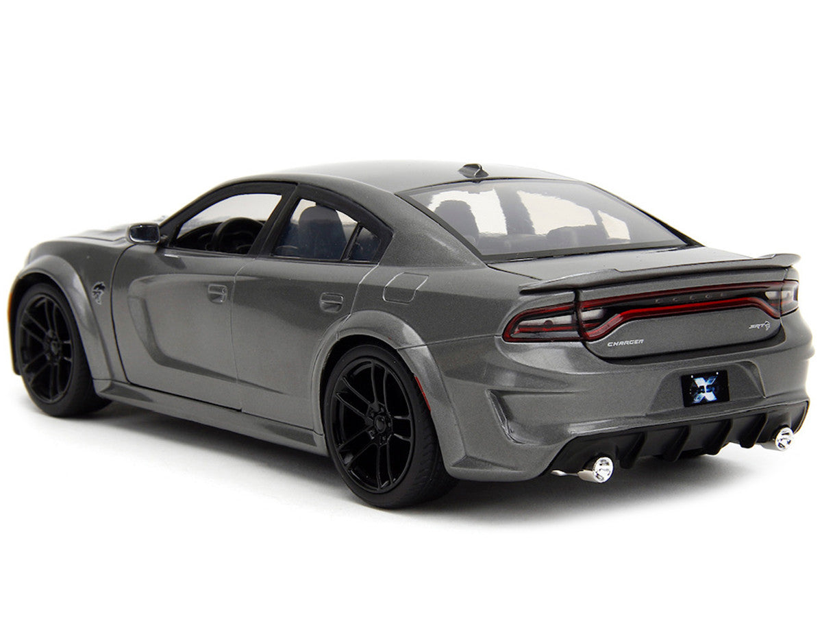 Dodge Charger 2021 SRT Hellcat Gray Metallic "Fast X" (2023) Movie "Fast & Furious" Series 1/24 Diecast Model Car by Jada 5