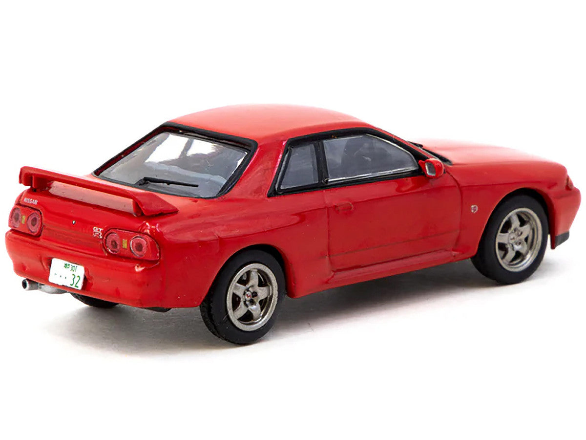 Nissan Skyline GT-R (BNR32) RHD (Right Hand Drive) Red "J Collection" Series 1/64 Diecast Model by Tarmac Works-2