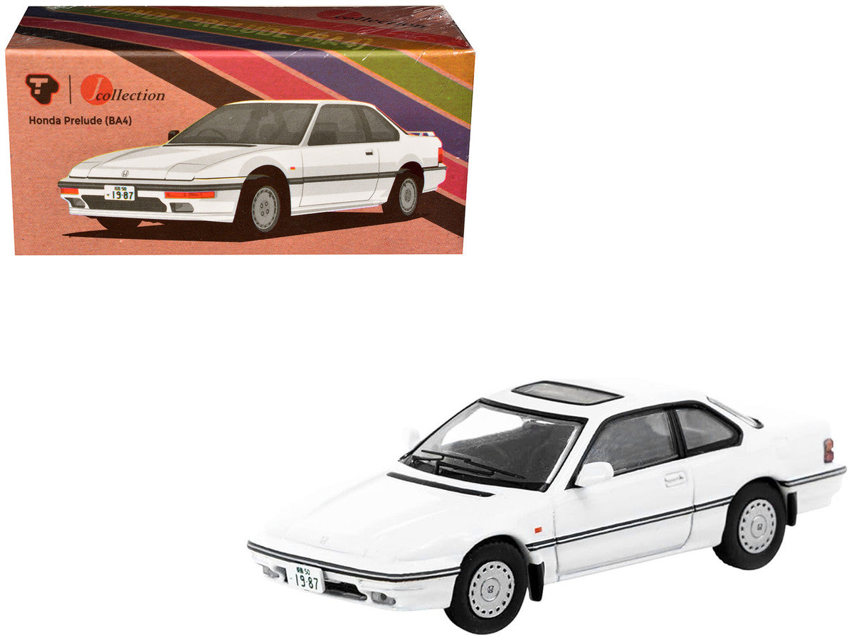 Honda Prelude (BA4) RHD (Right Hand Drive) White "J Collection" Series 1/64 Diecast Model by Tarmac Works-0