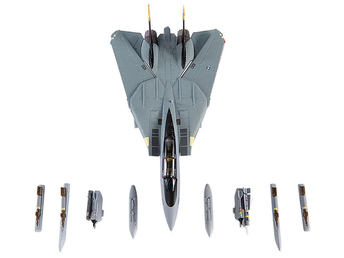 Grumman F-14D Tomcat Fighter Aircraft "VF-31 Tomcatters USS Theodore Roosevelt The Last Flight" (2006) United States Navy 1/144 Diecast Model by JC Wings-0