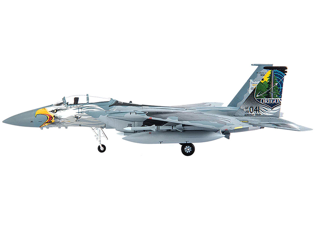 McDonnell Douglas F-15C Eagle Fighter Aircraft US Air Forces "Oregon Air National Guard 173rd Fighter Wing" (2016) Limited Edition to 500 pieces Worldwide 1/144 Diecast Model by JC Wings-1