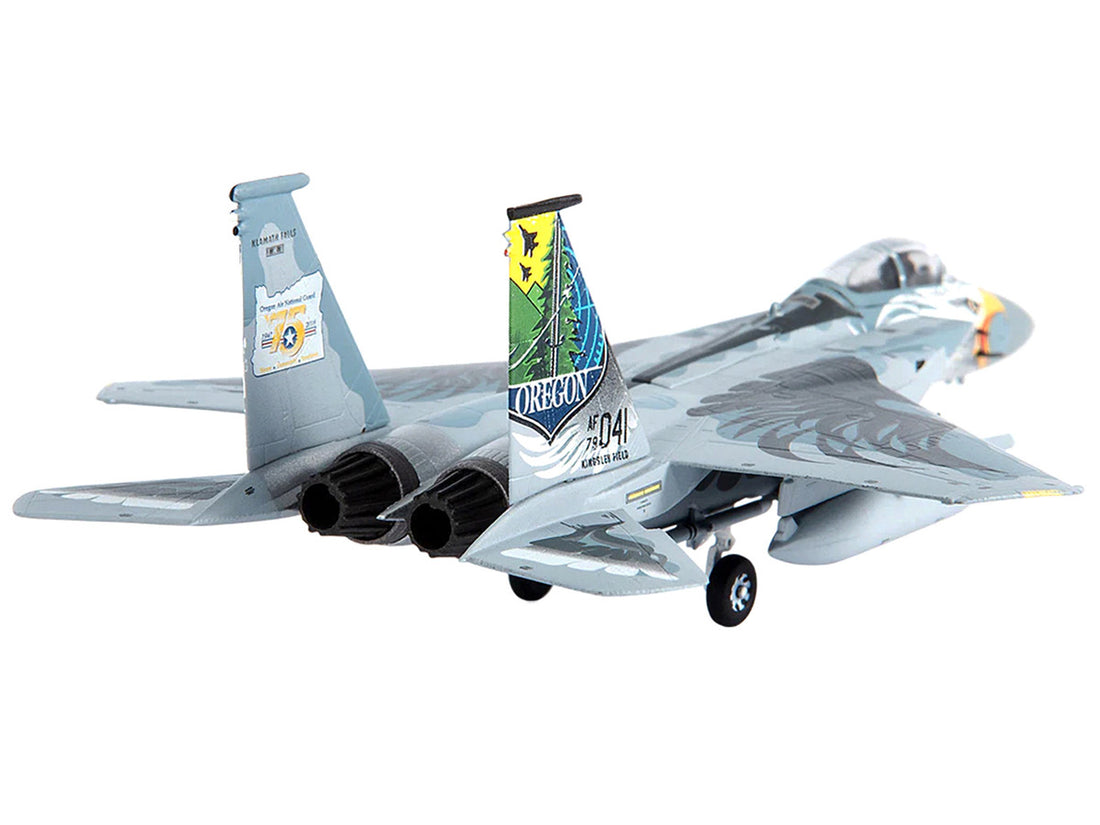 McDonnell Douglas F-15C Eagle Fighter Aircraft US Air Forces "Oregon Air National Guard 173rd Fighter Wing" (2016) Limited Edition to 500 pieces Worldwide 1/144 Diecast Model by JC Wings-2