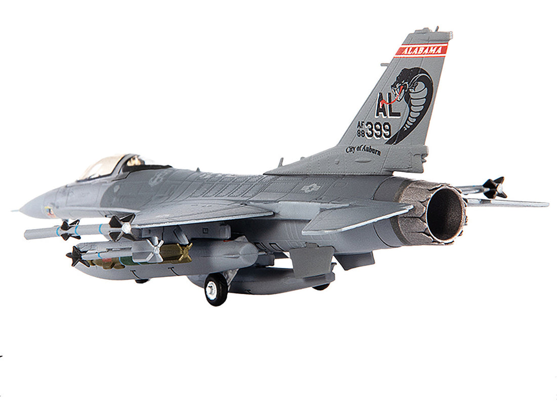 Lockheed F-16C Fighting Falcon Fighter Aircraft "100th Fighter Squadron 187th Fighter Wing Alabama Air National Guard" (2002) United States Air Force 1/144 Diecast Model by JC Wings-3