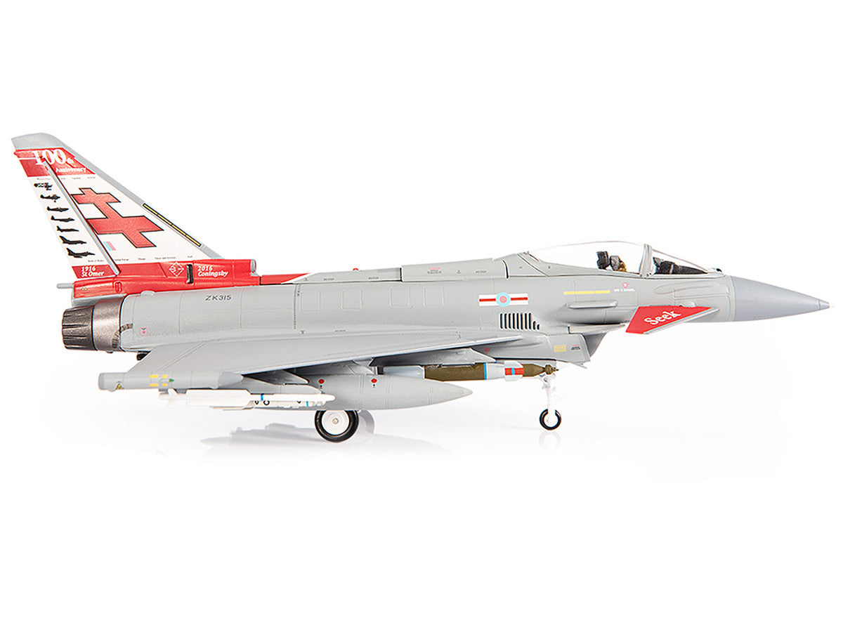 Eurofighter Typhoon FGR4 EF-2000 Aircraft "No.41(R) Squadron 100th Anniversary" (2016) British Royal Air Force 1/72 Diecast Model by JC Wings-2