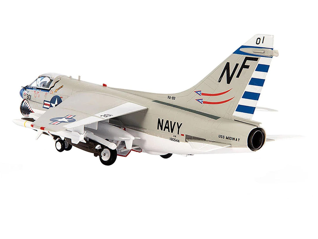 Vought A-7E Corsair II Attack Aircraft "VA-93 Blue Blazers USS Midway" (1979) United States Navy 1/72 Diecast Model by JC Wings-2