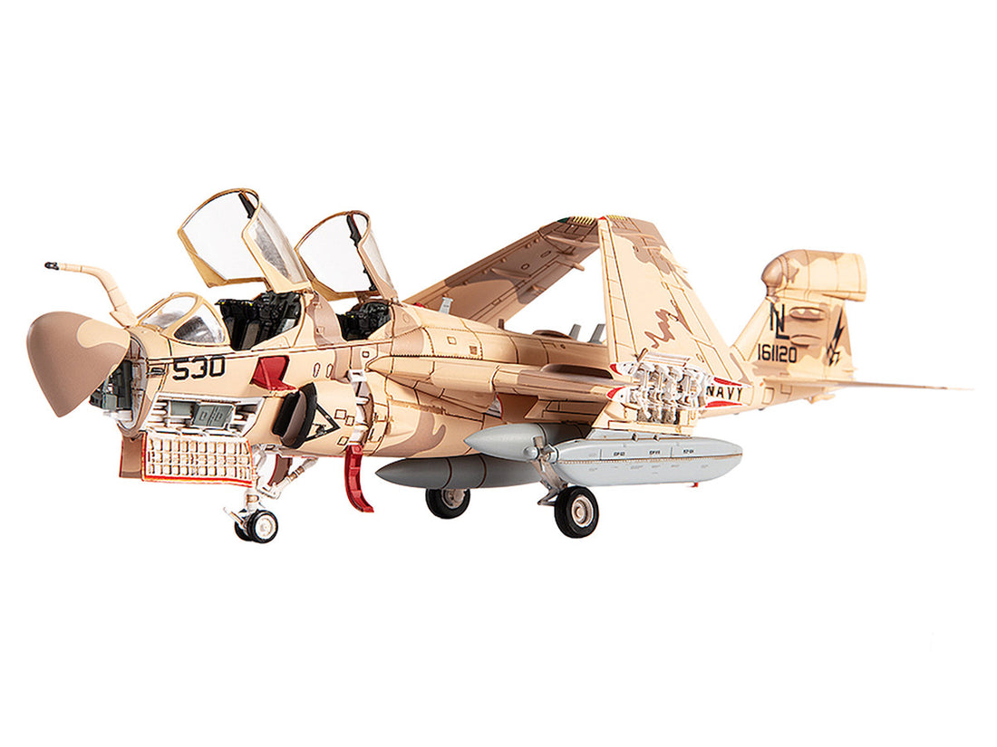 Grumman EA-6B Prowler Attack Aircraft "VAQ-133 Wizards Afghanistan" (2007) United States Navy 1/72 Diecast Model by JC Wings-4