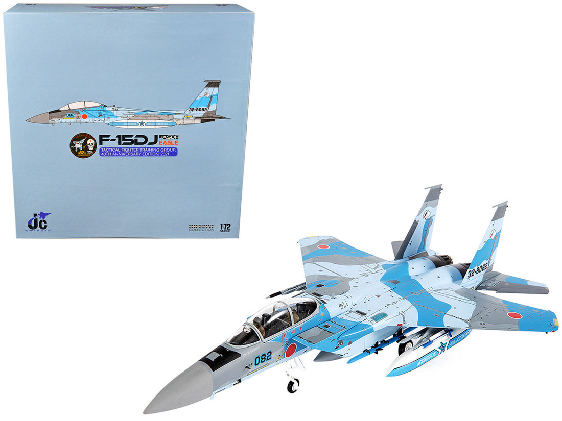 Mitsubishi F-15DJ Eagle Fighter Plane "JASDF (Japan Air Self-Defense Force) Tactical Fighter Training Group 40th Anniversary Edition" (2021) 1/72 Diecast Model by JC Wings-0