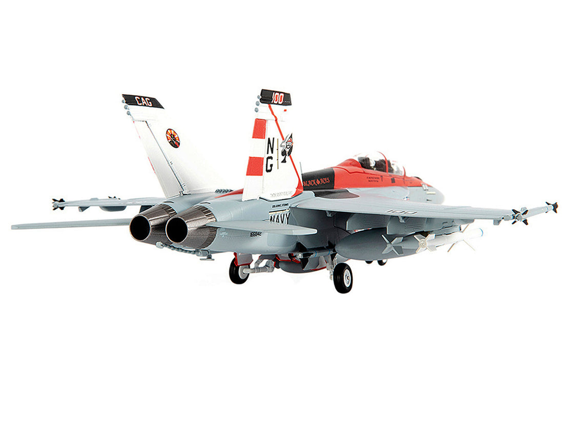 McDonnell Douglas F/A-18F Super Hornet Fighter Plane "U.S. Navy VFA-41 Black Aces USS John C. Stennis 70th Anniversary Edition" (2015) 1/72 Diecast Model by JC Wings-3