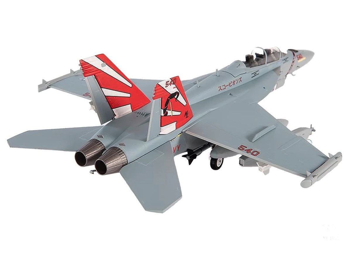 Boeing EA-18G Growler Aircraft "VAQ-132 Scorpions" United States Navy 1/72 Diecast Model by JC Wings-2