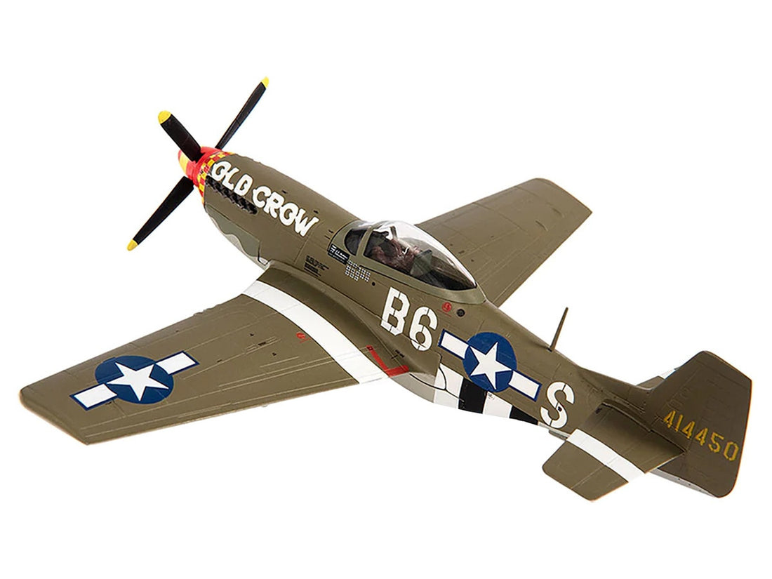 North American P-51D Mustang Fighter Aircraft "Captain Clarence E. Anderson 363rd FS 357th FG Old Crow" (1944) United States Air Force 1/72 Diecast Model by JC Wings-1