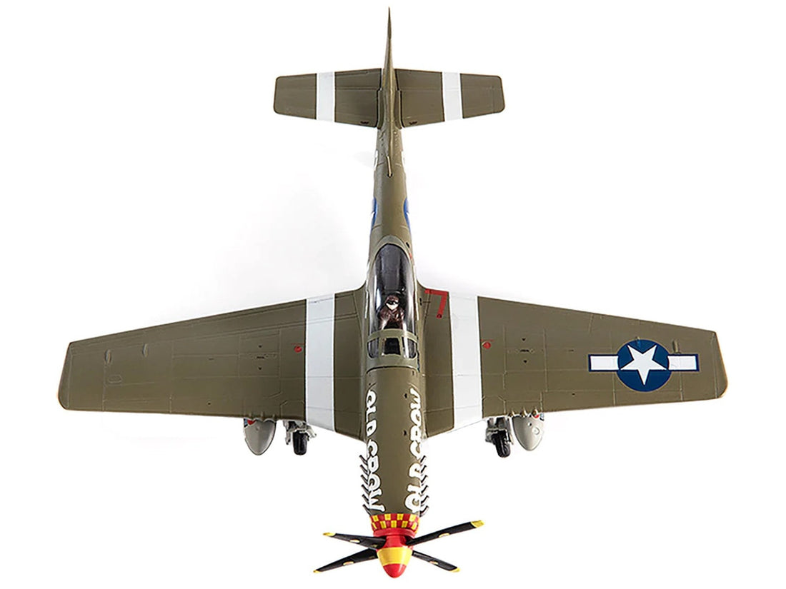 North American P-51D Mustang Fighter Aircraft "Captain Clarence E. Anderson 363rd FS 357th FG Old Crow" (1944) United States Air Force 1/72 Diecast Model by JC Wings-3