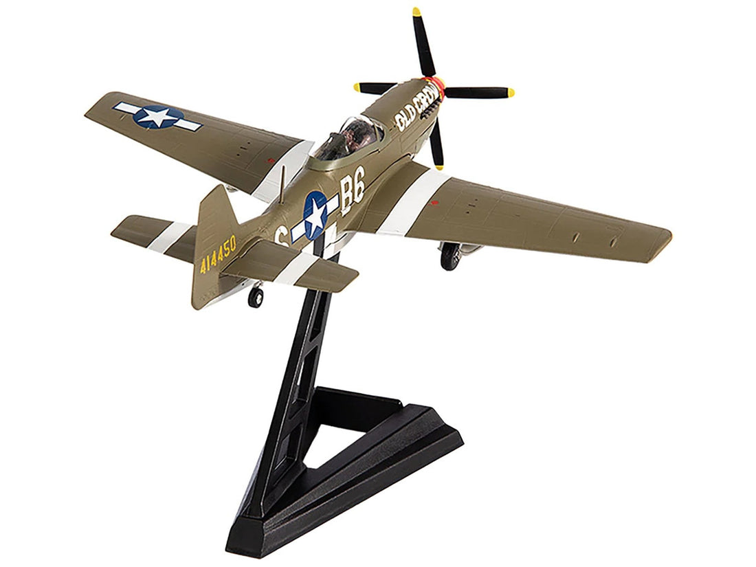 North American P-51D Mustang Fighter Aircraft "Captain Clarence E. Anderson 363rd FS 357th FG Old Crow" (1944) United States Air Force 1/72 Diecast Model by JC Wings-2