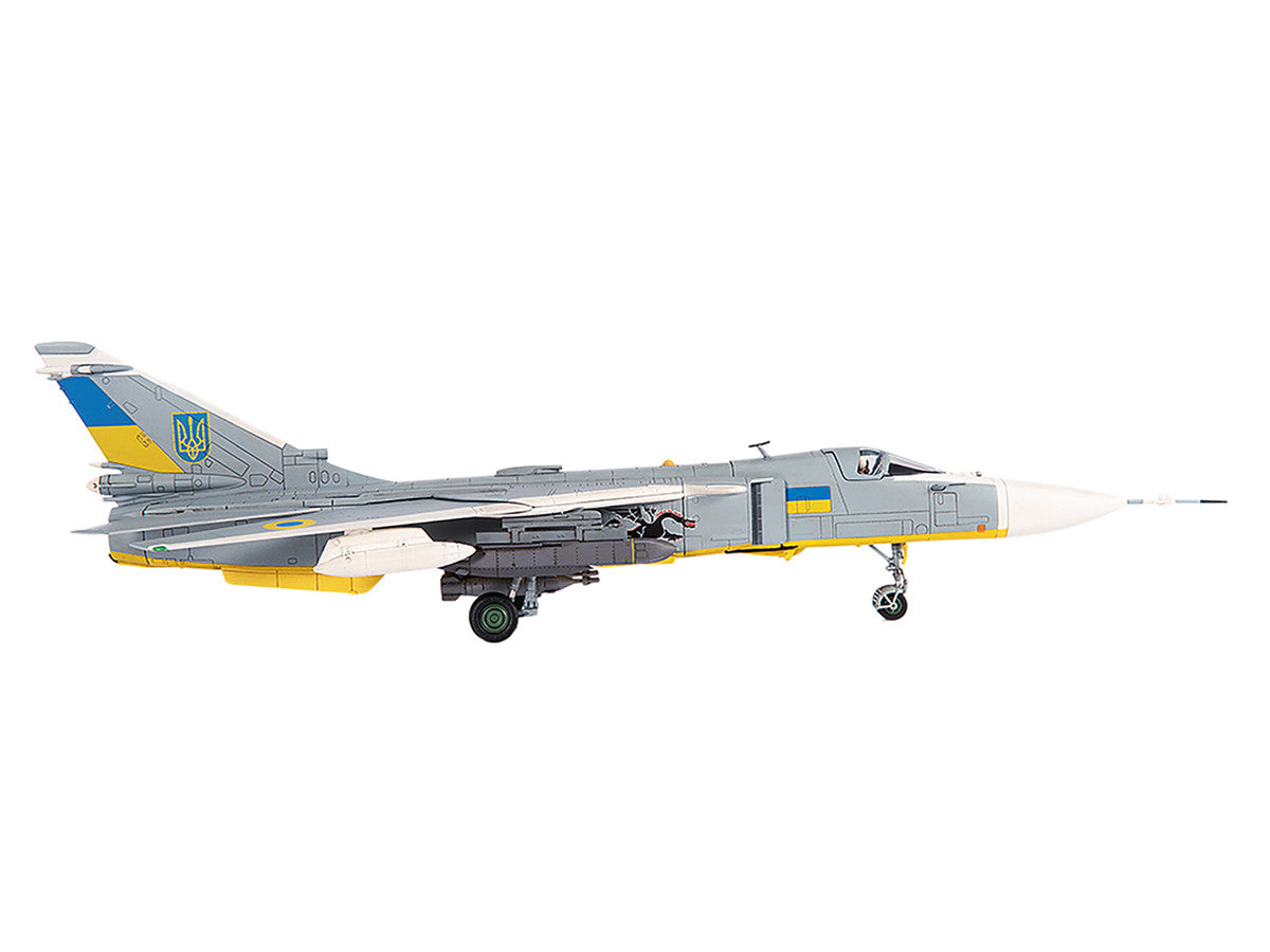 Sukhoi Su-24M Fencer-D Bomber Aircraft "Ukraine War" (2023) Ukrainian Air Force 1/72 Diecast Model by JC Wings-1