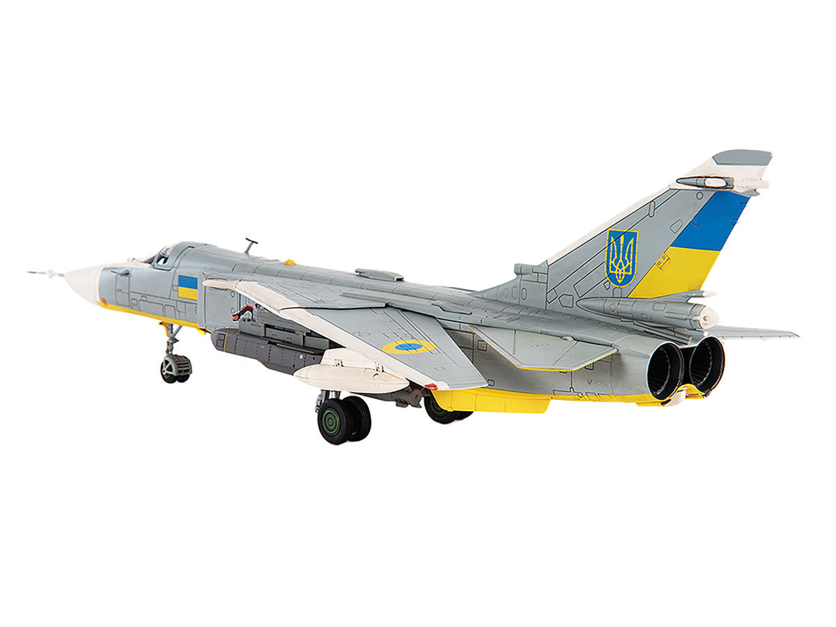 Sukhoi Su-24M Fencer-D Bomber Aircraft "Ukraine War" (2023) Ukrainian Air Force 1/72 Diecast Model by JC Wings-2