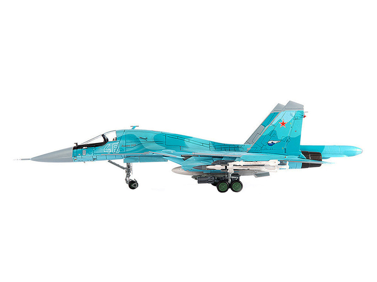 Sukhoi SU-34 Fullback Fighter Aircraft "Russian Air Force Ramenskoye" (2011) 1/72 Diecast Model by JC Wings-1