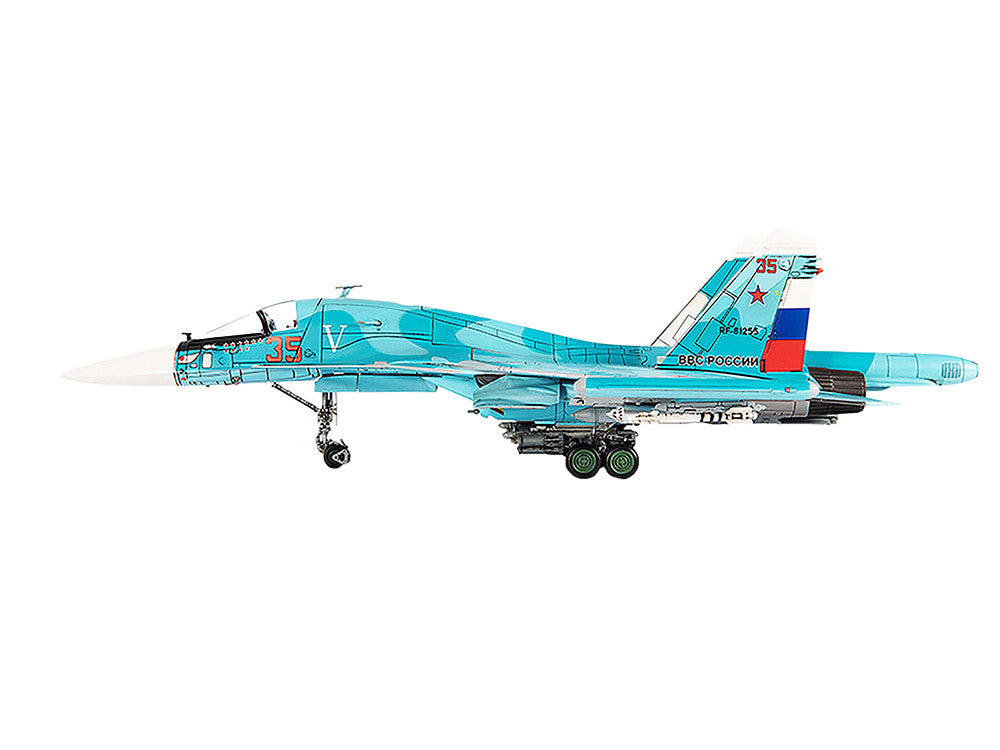 Sukhoi Su-34 Fullback Bomber Aircraft "Ukraine War" (2022) Russian Air Force 1/72 Diecast Model by JC Wings-1