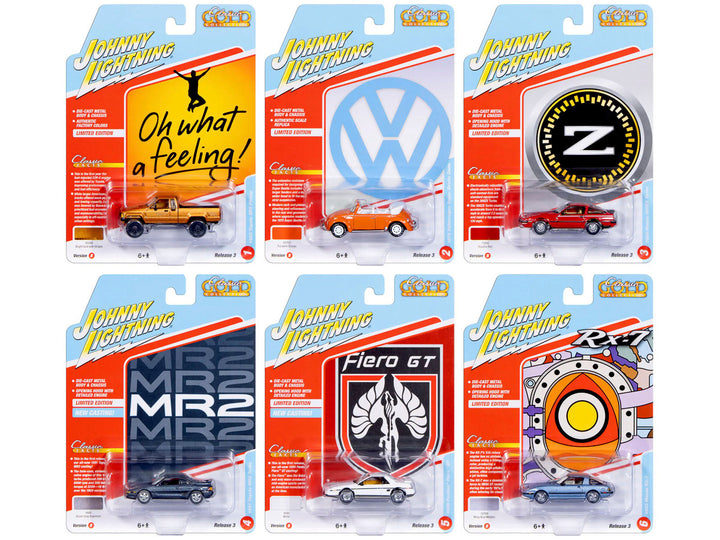 "Classic Gold Collection" 2026 Release 1 Set B of 6 Cars 1/64 Diecast Model Cars by Johnny Lightning-0