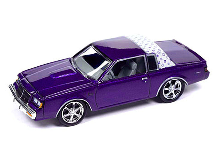 1987 Buick Regal T-Type Purple Metallic Limited Edition to 3600 pieces Worldwide 1/64 Diecast Model Car by Johnny Lightning-0