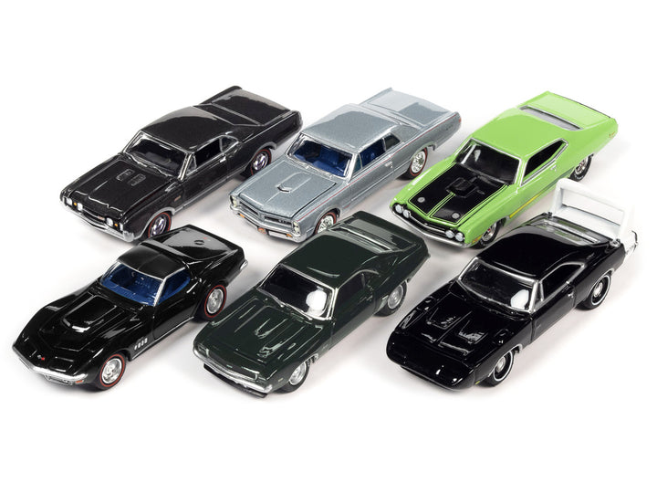 "Muscle Cars USA" 2022 Set B of 6 pieces Release 3 1/64 Diecast Model Cars by Johnny Lightning-1