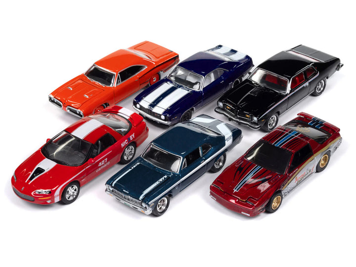 "Muscle Cars USA" 2025 Release 1 Set A of 6 pieces 1/64 Diecast Model Cars by Johnny Lightning-0