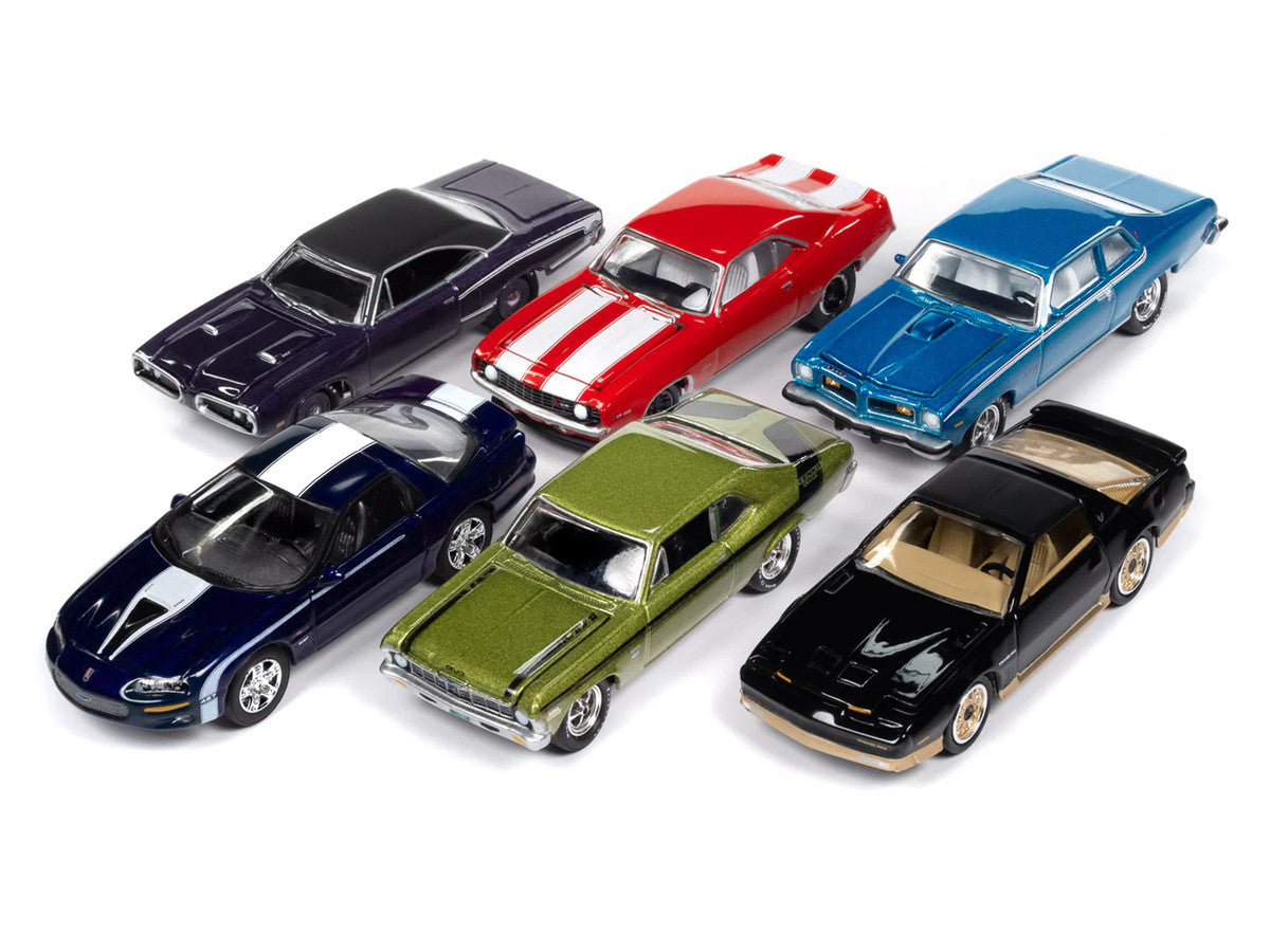 "Muscle Cars USA" 2025 Release 1 Set B of 6 pieces 1/64 Diecast Model Cars by Johnny Lightning-0