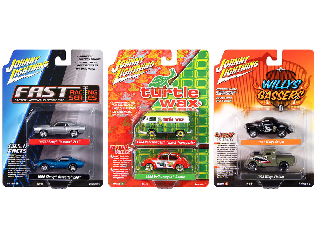 Johnny Lightning "2-Packs" 2024 Release 1 Set B of 6 pieces 1/64 Diecast Model Cars by Johnny Lightning-3