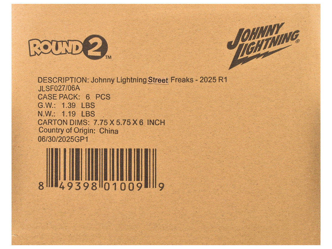 "Street Freaks" 2025 Release 1 Set A of 6 Cars 1/64 Diecast Model Cars by Johnny Lightning-0