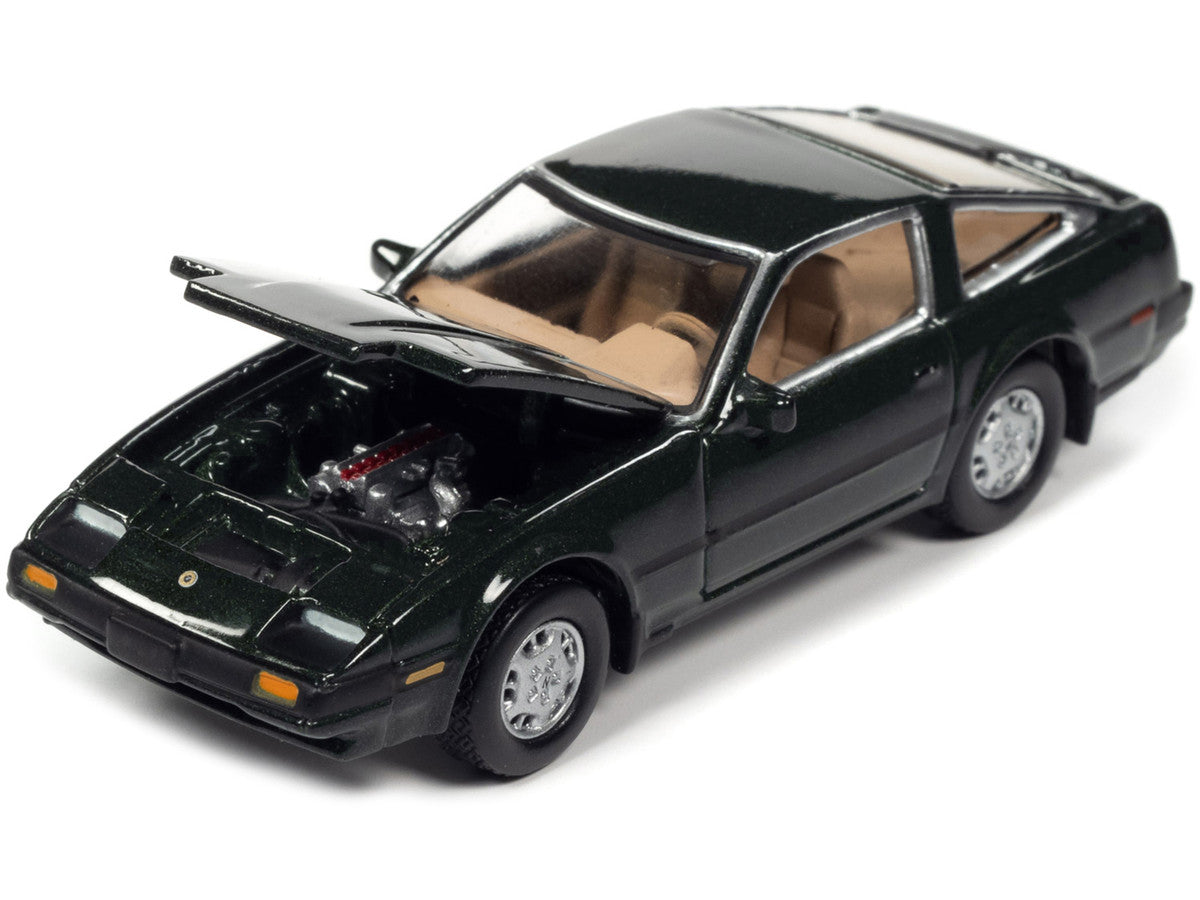 1984 Nissan 300ZX Dark Green with Black Stripes "Classic Gold Collection" Series Limited Edition to 12480 pieces Worldwide 1/64 Diecast Model Car by Johnny Lightning-1