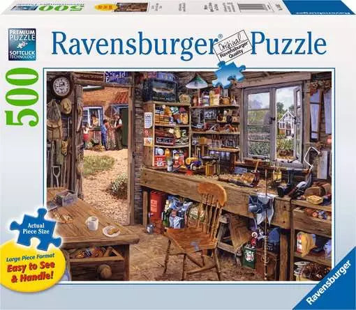 Ravensburger Dads Shed Puzzle - 500-Piece Large Format Jigsaw Puzzle