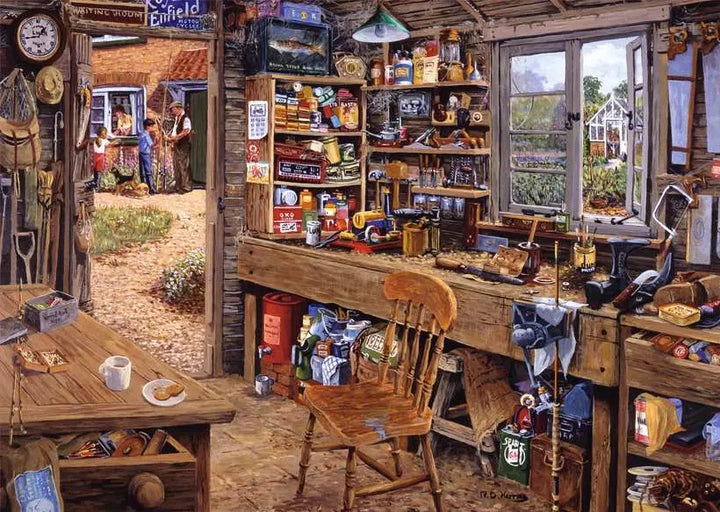 Ravensburger Dads Shed Puzzle - 500-Piece Large Format Jigsaw Puzzle