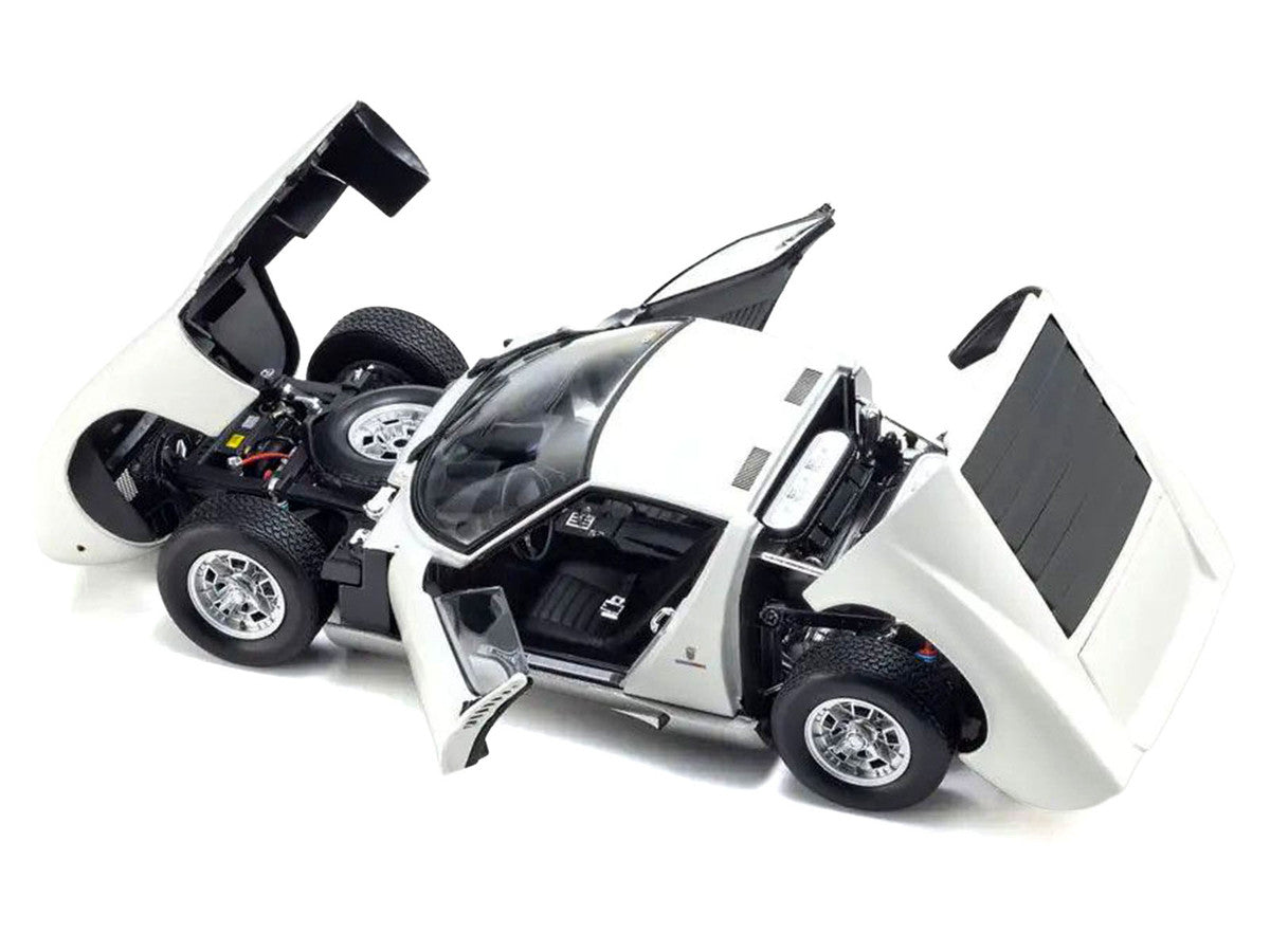 Lamborghini Miura P 400 White 1/18 Diecast Model Car by Kyosho 3