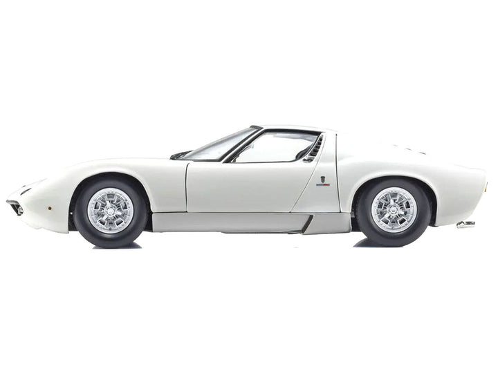 Lamborghini Miura P 400 White 1/18 Diecast Model Car by Kyosho