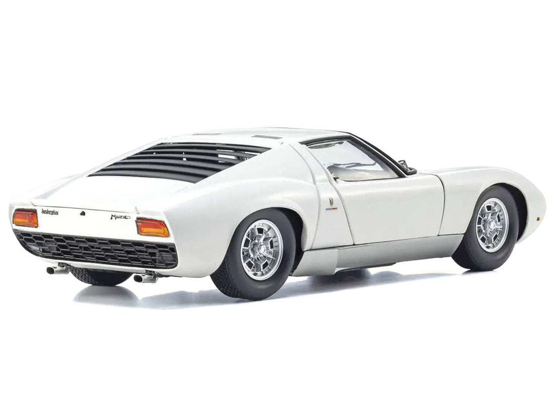 Lamborghini Miura P 400 White 1/18 Diecast Model Car by Kyosho 2