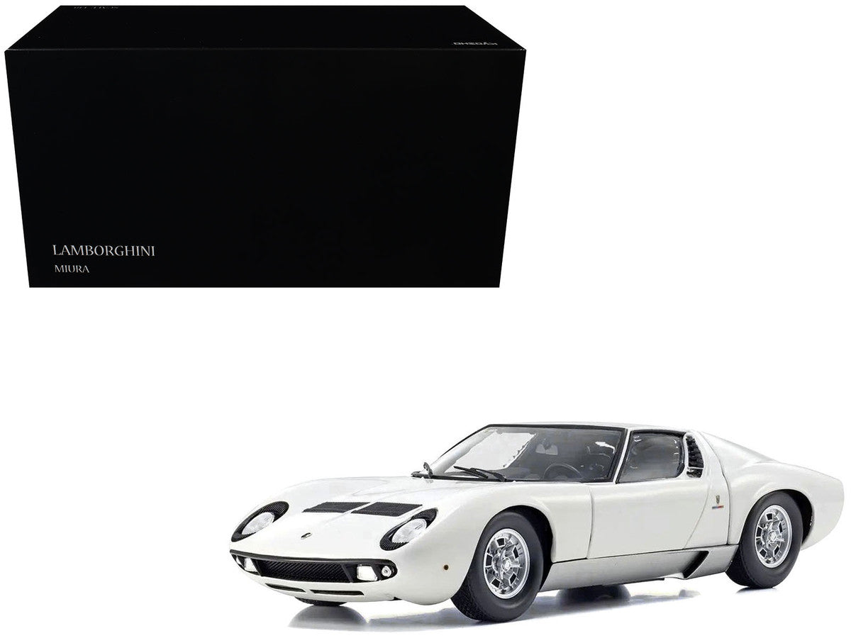 Lamborghini Miura P 400 White 1/18 Diecast Model Car by Kyosho 5