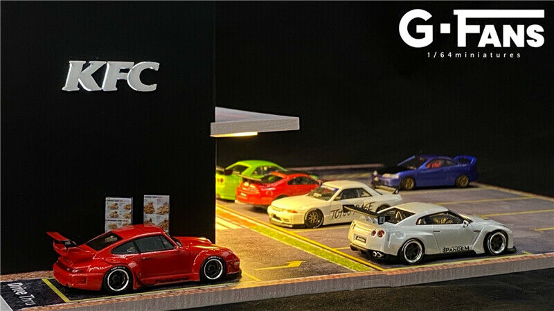 G-FANS KFC ケンタッキージオラマセット　1/64 KFC Store 1:64 Scale Diorama Model by G-Fans – Big Boy Toys