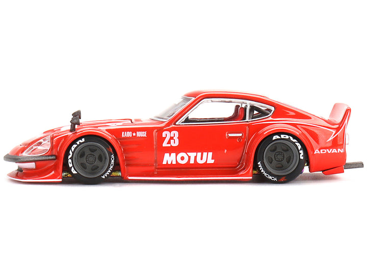 Datsun Fairlady Z RHD (Right Hand Drive) #23 Red "Motul V2" (Designed by Jun Imai) "Kaido House" Special 1/64 Diecast Model Car by True Scale Miniatures-1
