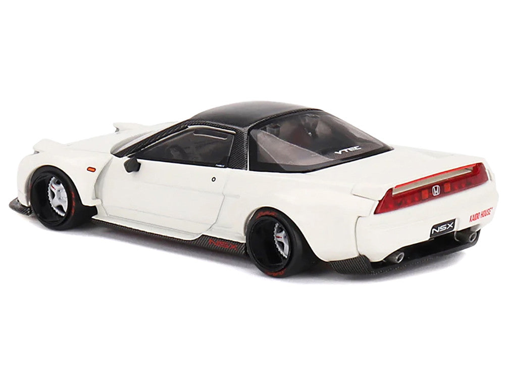 Honda NSX "Kaido Works V2" White with Black Top (Designed by Jun Imai) "Kaido House" Special 1/64 Diecast Model Car by Mini GT-0