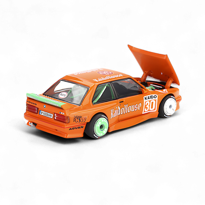 BMW M3 E30 KaidoHaus Orange V1 1:64 KHMG177 by Mini GT x Kaido House  2