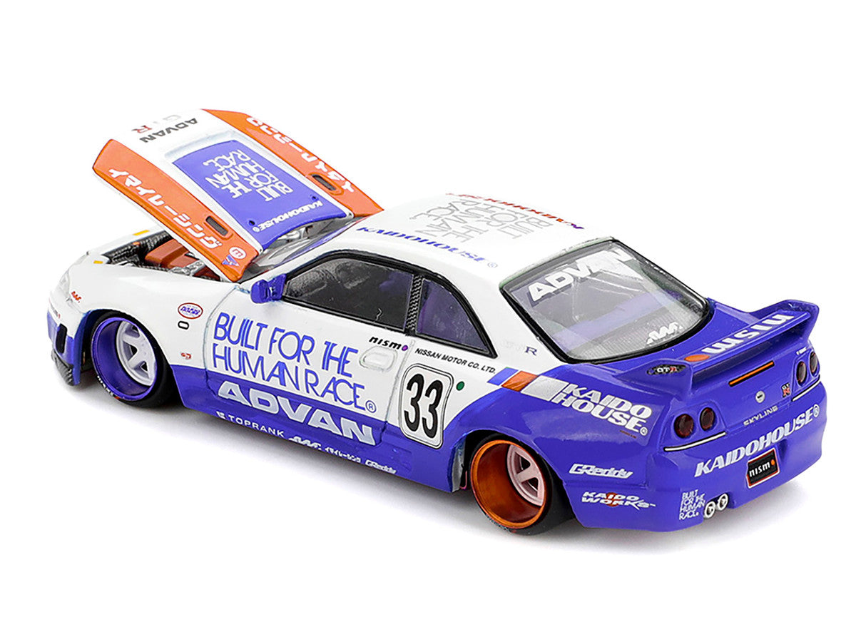 Nissan Skyline GT-R R33 #33 BFTHR V1 Kaido House 1:64 Mini GT diecast model