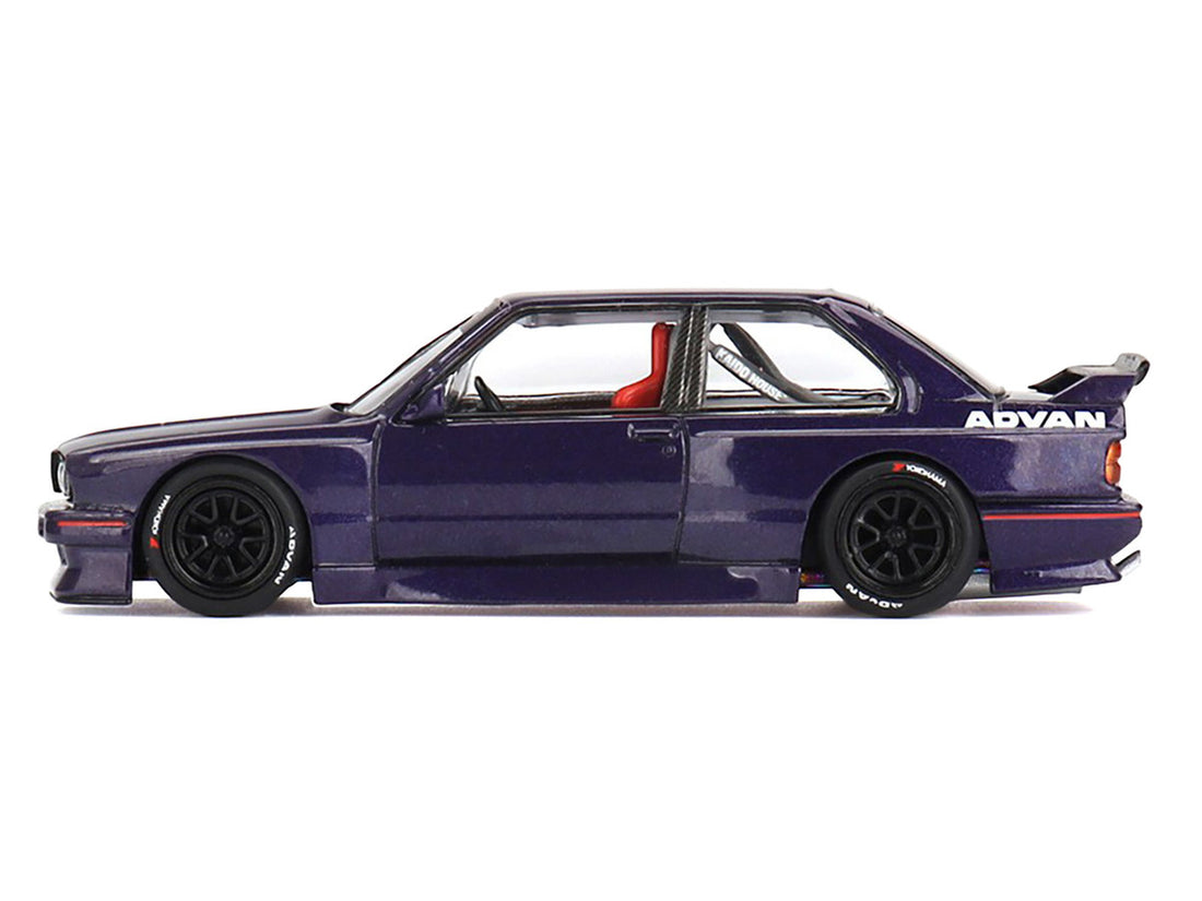 BMW M3 "Kaido GT V2" Purple Metallic (Designed by Jun Imai) "Kaido House" Special 1/64 Diecast Model Car by Mini GT-0