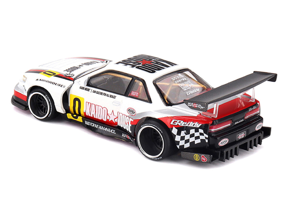 Nissan Silvia S13-R Circuit Spec V1 Kaido House 1:64 diecast car white racing graphics