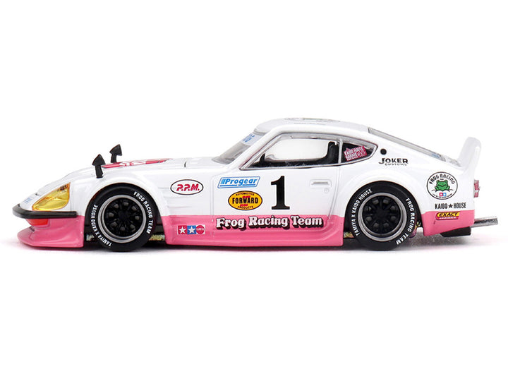 Kaido House Nissan Fairlady Z Tamiya Frog white pink side view