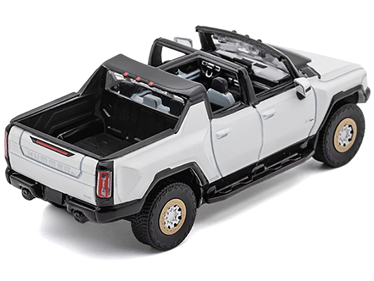 2022 GMC Hummer EV Pickup Truck White 1/64 Diecast Model Car by GCD-1