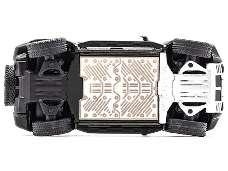 2023 GMC Hummer EV SUV Green Metallic with Black Top 1/64 Diecast Model Car by GCD-2